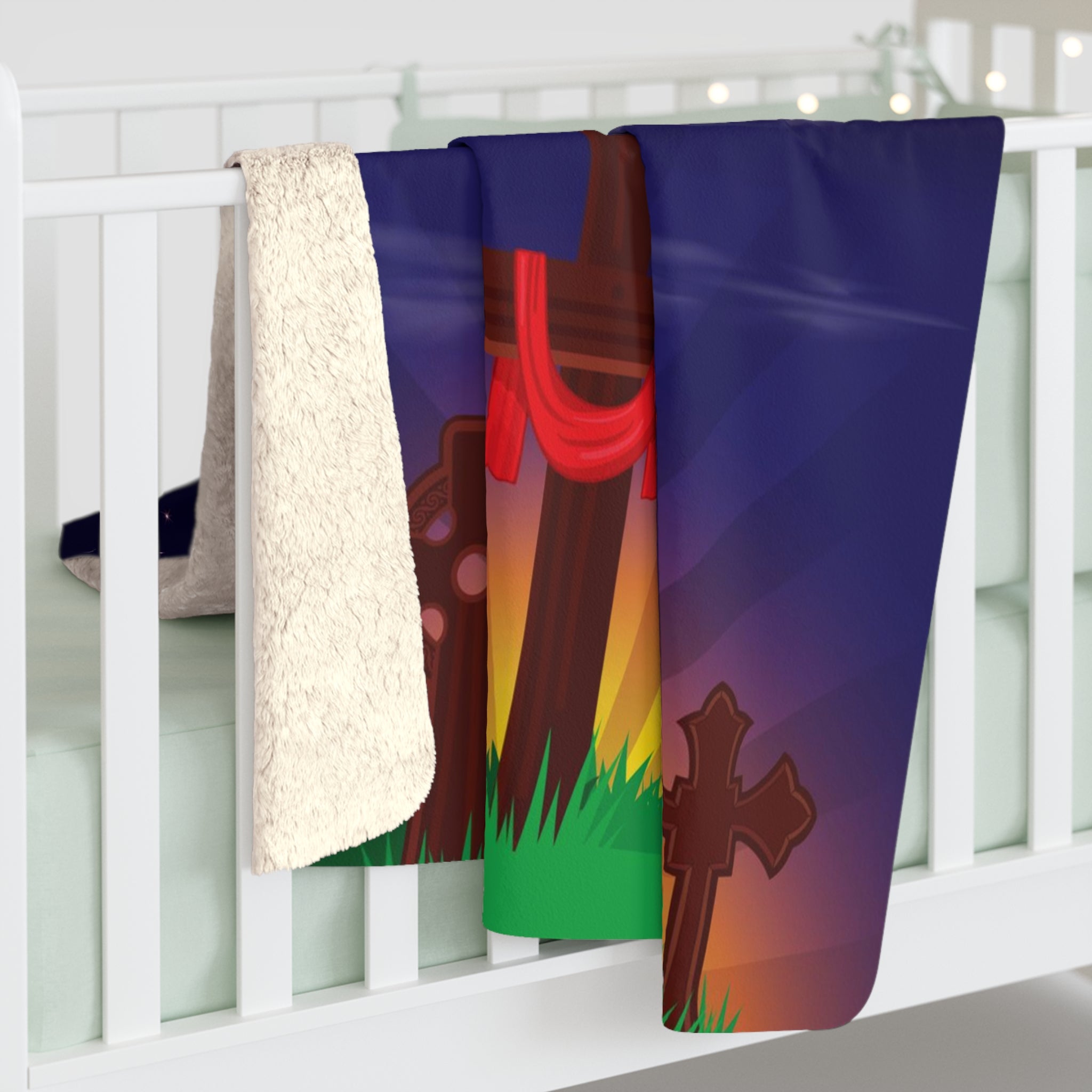 SKY CROSS Sherpa Fleece Blanket