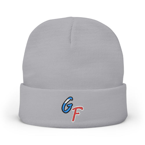 Embroidered 'GF' Knit Beanie