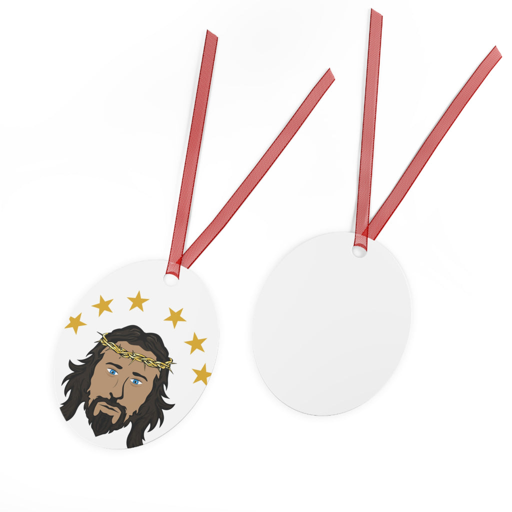 Jesus Face Metal Ornament