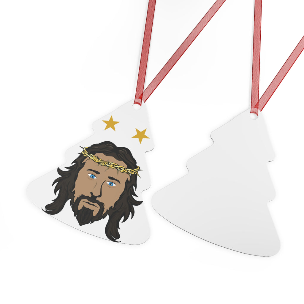 Jesus Face Metal Ornament