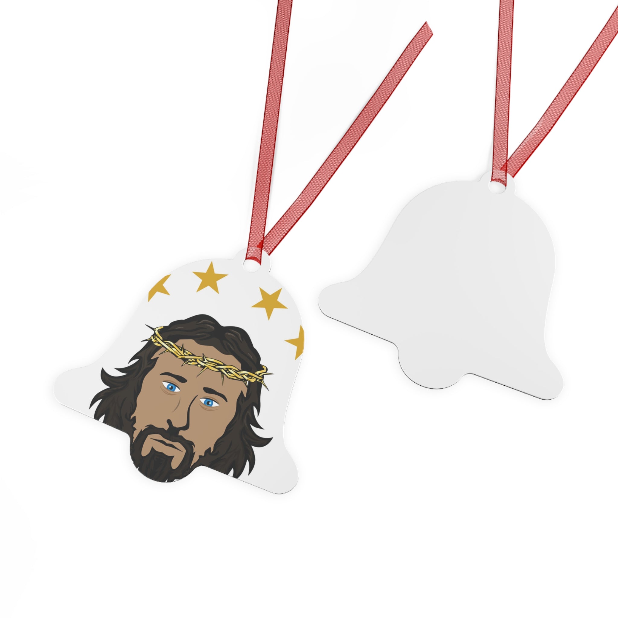 Jesus Face Metal Ornament