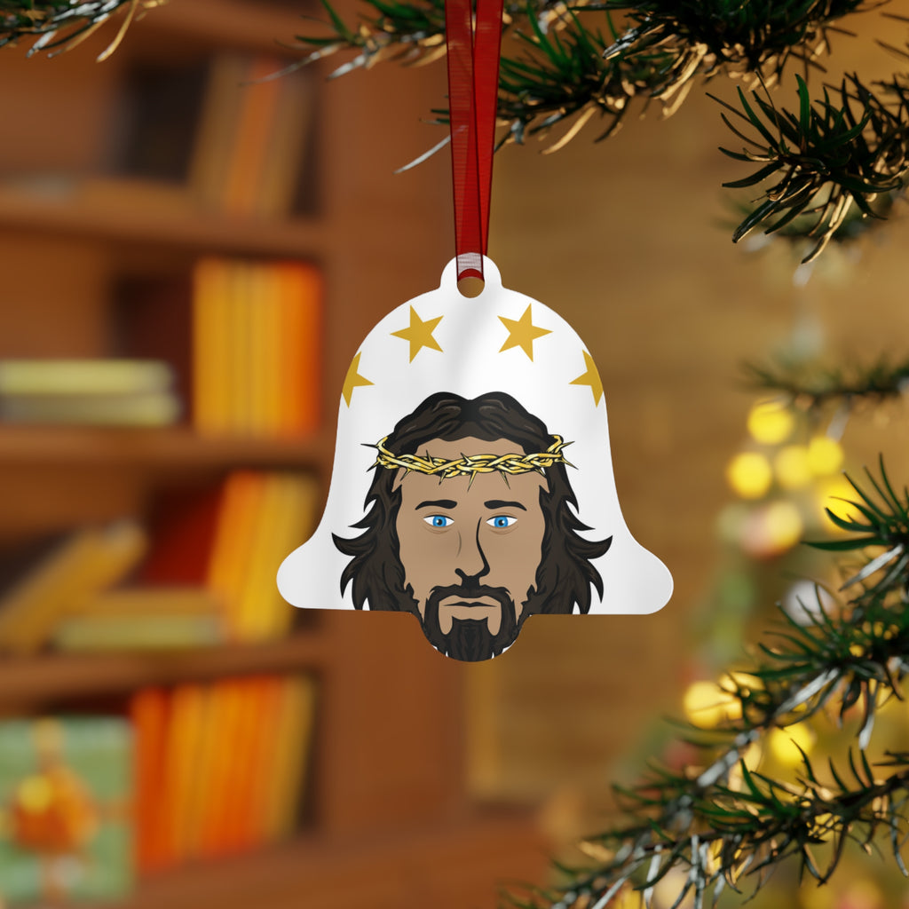 Jesus Face Metal Ornament