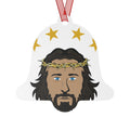 Jesus Face Metal Ornament