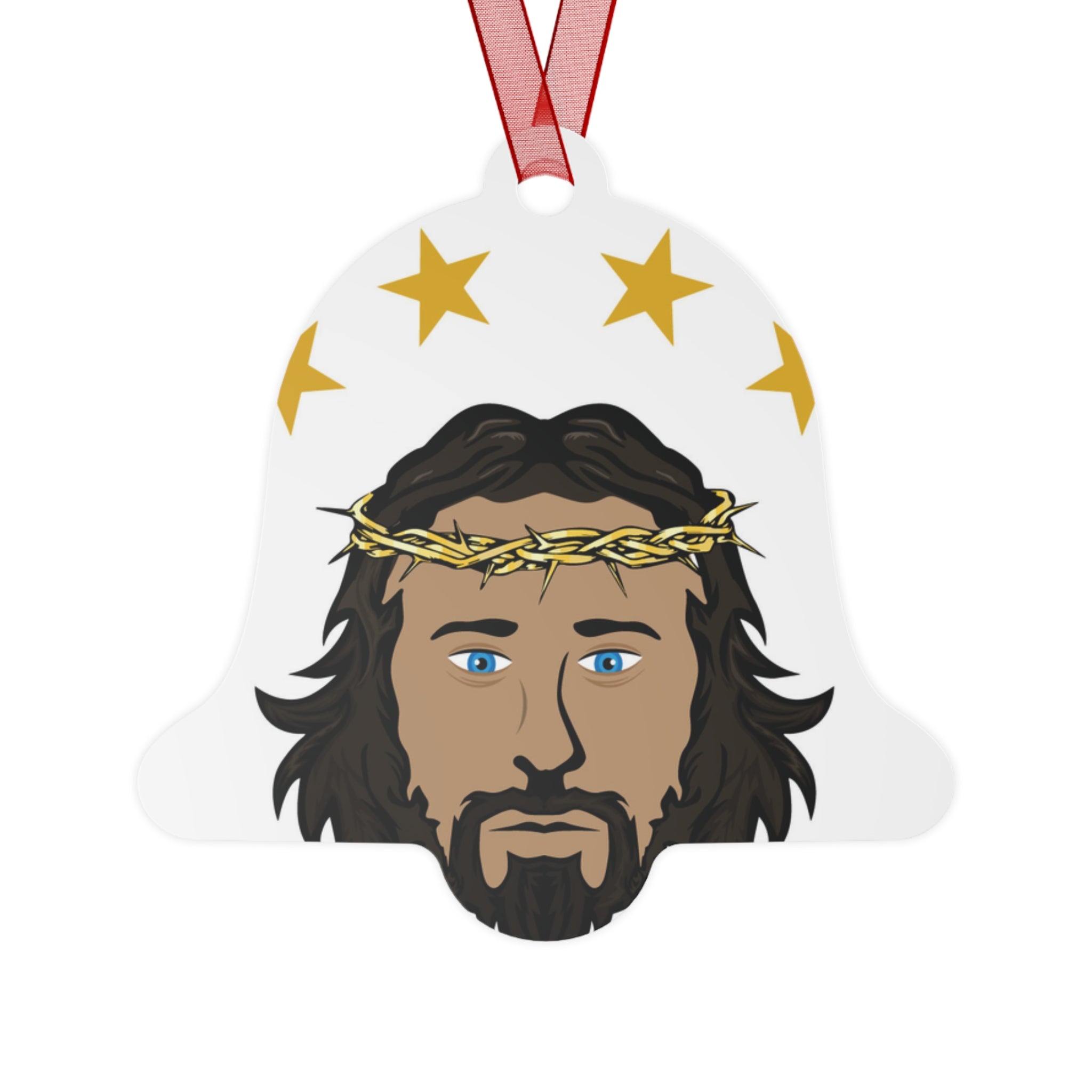 Jesus Face Metal Ornament