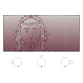 Jesus Face Frosted Glass Coffee Mug — 11oz